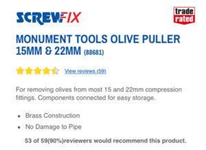 Original Olive Puller in Screwfix